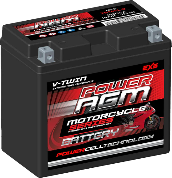 MX-6 - 20AH 460CCAs AGM Motorcycle Battery | Power AGM
