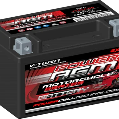 YTX7A-BS - 6AH 145CCAs AGM Motorcycle Battery | Power AGM