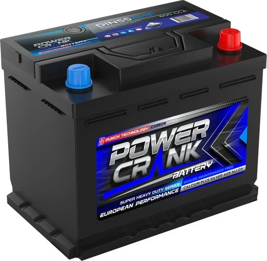 DIN55 Super Crank European Performance Series Car Battery Maintenance Free Power Crank
