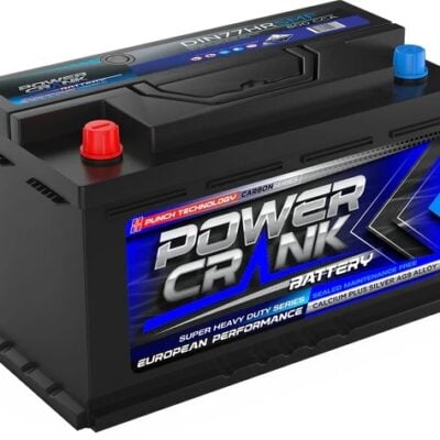 DIN77HR Super Crank European Performance Series Car Battery Maintenance Free Power Crank